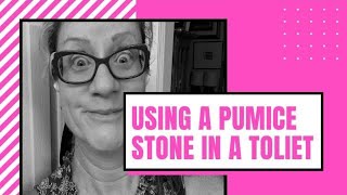 Using A Pumice Stone in a Toilet [upl. by Mccreery]