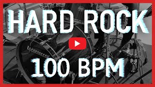 Powerful Hard Rock Drum Track 100 BPM HD [upl. by Ericha432]