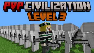 Minecraft but I become the HERO of PVP CIVILIZATION [upl. by Nnylaehs278]