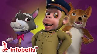 മൃഗങ്ങളുടെ ഗെയിം മത്സരംSuper Hero Super Police  Malayalam Kids Cartoons  Infobells kidscartoon [upl. by Erlond419]