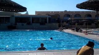 Achilleas Eurovillage beach hotel 4  Kos Greece  pool and bar [upl. by Eidnim]