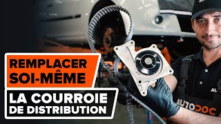 Comment remplacer kit de distribution et pompe à eau sur RENAULT CLIO 3 TUTORIEL AUTODOC [upl. by Neleag]