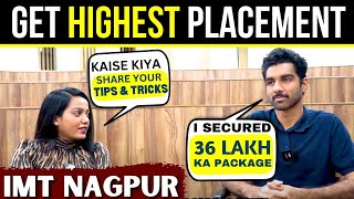 Secure Highest Placement of your MBA Colleges ftIMT NAGPUR ✅Student Revealing Tips for Placement 🚀 [upl. by Aiciruam]