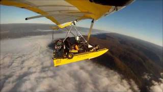 Awesome Adventure Flying Fun in AmphibiousTrike FLYTHISBIZ Krucker Cygnet flying boat Chattanooga [upl. by Ednew316]