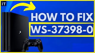 HOW TO FIX PS4 ERROR CODE WS373980 Easy Method [upl. by Anahsor]