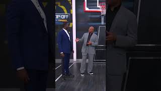 Draymond amp Chuck are back with another golden exchange with Chuck reminding Dray of the PlayIn 💀 [upl. by Meill]