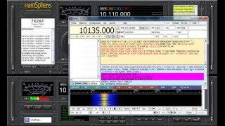 QSO in CW using FLDIGI on Hamsphere 40 [upl. by Ilario651]