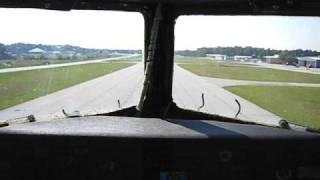 DC3 Takeoff from Cockpit [upl. by Atrebor]