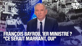 Remaniement Gérard Depardieu loi immigration linterview intégrale de François Bayrou [upl. by Nivrek]