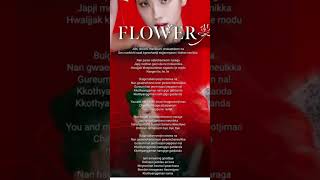 Jisoo🏵️flower lyrics jisoflower kpop [upl. by Ritz]