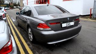 BMW E65 730d CKS Sport Exhaust System [upl. by Eydie]