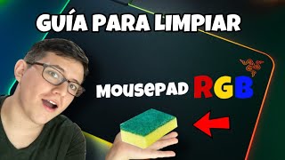 LA MEJOR MANERA DE LIMPIAR TU MOUSEPAD CON LUCES LED RAZER RGB  MEJORA TU PUNTERÍA EN FORTNITE [upl. by Emor422]