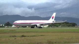 Malaysia Airlines Airbus A330300 Taking Off 【WBKK】 [upl. by Caty]