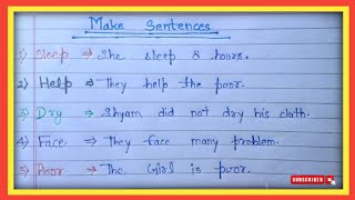 10 Make Sentences  How to make Sentence  Learn How to Make Sentence [upl. by Delora]