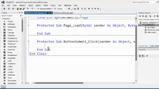 Visual Studio Express 2012 For Web Tutorial 7 Palindrome Web App [upl. by Wallraff]