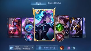 FINALLY VIRUS SELENA IS BACK  SELENA RECOMMENDED ONE SHOT BUILD 2024 [upl. by Prosperus]