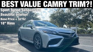 2022 Toyota Camry SE TEST DRIVEFULL REVIEW [upl. by Otinauj]