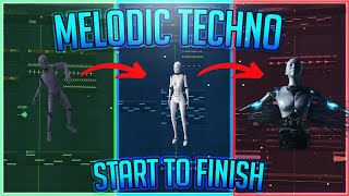 Making A Melodic Techno Track From Start To Finish FL Studio Tutorial [upl. by Akcinehs843]