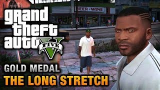 GTA 5  Mission 9  The Long Stretch 100 Gold Medal Walkthrough [upl. by Aehtorod]