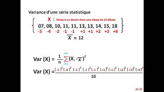 Moyenne variance et écart type Terminale S [upl. by Joappa]