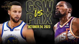 Golden State Warriors vs Phoenix Suns Full Game Highlights  October 24 2023  FreeDawkins [upl. by Methuselah593]