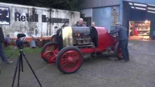 Fiat S76 1911 284 litres 4 cylinders Startup 28th Nov 2014 [upl. by Hillie790]