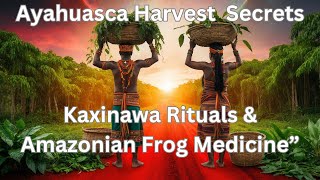 Harvesting Ayahuasca Traditionally by the Kaxinawa Tribe Kambo Frog Poison [upl. by Yebloc]