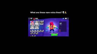 What are these new voice lines 💀🙏 brawlstars [upl. by Yasmar]