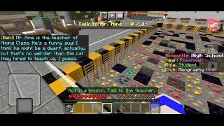 Playing Mineville High School roleplayMinecraft [upl. by Ayanat]