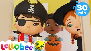 Spooky Monsters Song  Halloween Dress Up Song  More Kids Songs and Rhymes  Lellobee [upl. by Ennayrb]