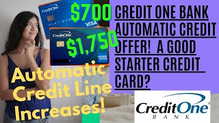 CREDIT BUILDER CREDIT CARD Credit One Credit Cards Auto Credit limit increase creditcards [upl. by Fairlie]