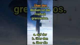 Präposition flight fliegen  Über den Wolken ist die Freiheit grenzenlos freiheit grenzenlos [upl. by Lisandra]