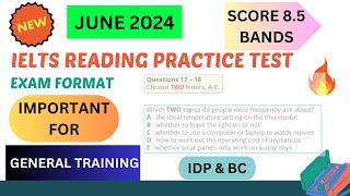 ielts general reading practice test 2024 with answers  june 2024 [upl. by Nathanoj]