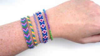 How to Make Friendship Bracelets  5 Ways for Beginners [upl. by Anrak740]