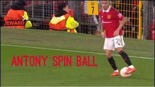 Antony spin ball for Manchester utd [upl. by Ainnos]