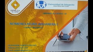 NOMENCLATURA ADUANERA I  Clase 1 [upl. by Oelc903]