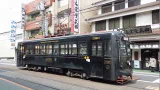 岡山電気軌道3000型3007号電車「KURO」 Okayama Electric Tramway [upl. by Nitsirk]