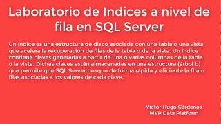 Demostración del Poder de los Índices en SQL Server [upl. by Pence]