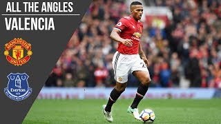 Antonio Valencia v Everton Goal  All The Angles  Manchester United [upl. by Pubilis]