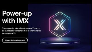 ImmutableX IMX Announces Staking  Starts July 1st [upl. by Kiyohara]