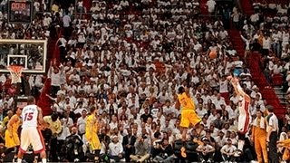 Mike Miller Beats the Halftime Buzzer from the Corner [upl. by Rdnaskela471]