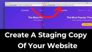 How To Create a Staging Version of Your Website FREE [upl. by Amiarom]