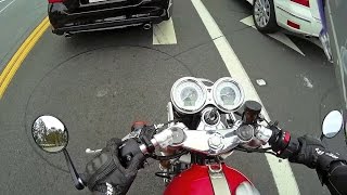 2016 Triumph Thruxton R Review  MC Commute [upl. by Llyrat]