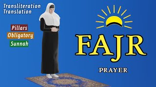 How to Pray Fajr prayer for women step by step  subtitle ENAR [upl. by Nneb]