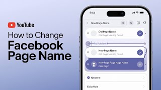 How to Change Your Facebook Page Name 2024 Update [upl. by Nnair954]