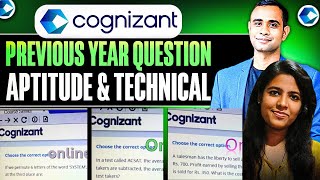 🔥Cognizant Previous Year Aptitude amp Technical Assessment Questions  Cognizant PYQ🔥 [upl. by Yert]