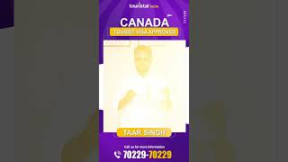 CANADA TOURIST VISA APPROVED  CANADA VISITOR VISA LATEST UPDATE shorts [upl. by Aveneg]