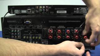 ONKYO TX SR608 Anschluss Teil 1 AV ReceiverAVRHeimkinoreceiver [upl. by Mckinney]