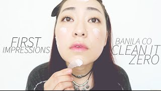 FIRST IMPRESSIONS  BANILA CO CLEAN IT ZERO [upl. by Gunar335]