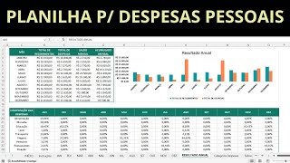 PLANILHA DE CONTROLE DE DESPESAS PESSOAIS [upl. by Sahc]